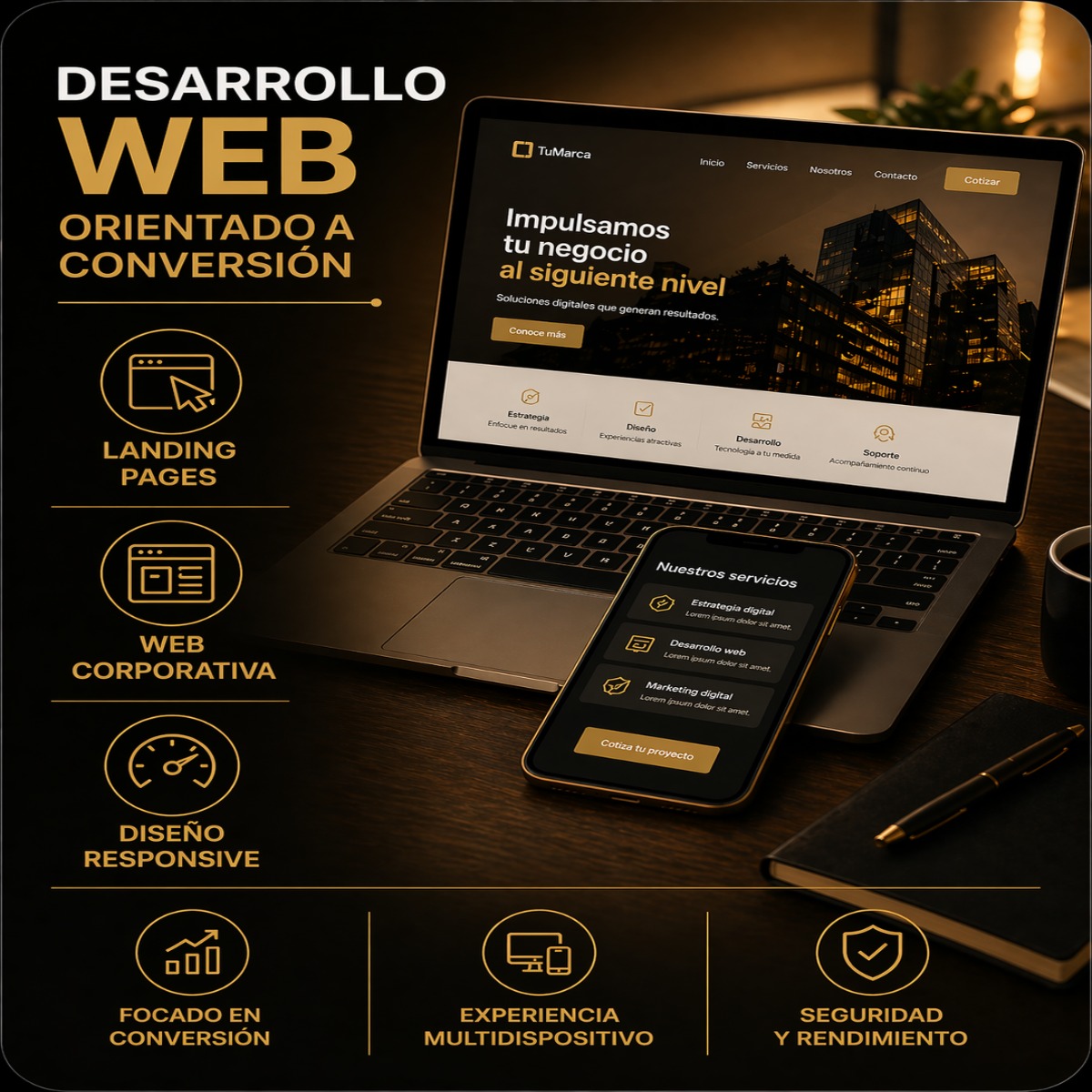 Servicio comercial 1 — Diseño web para captar clientes