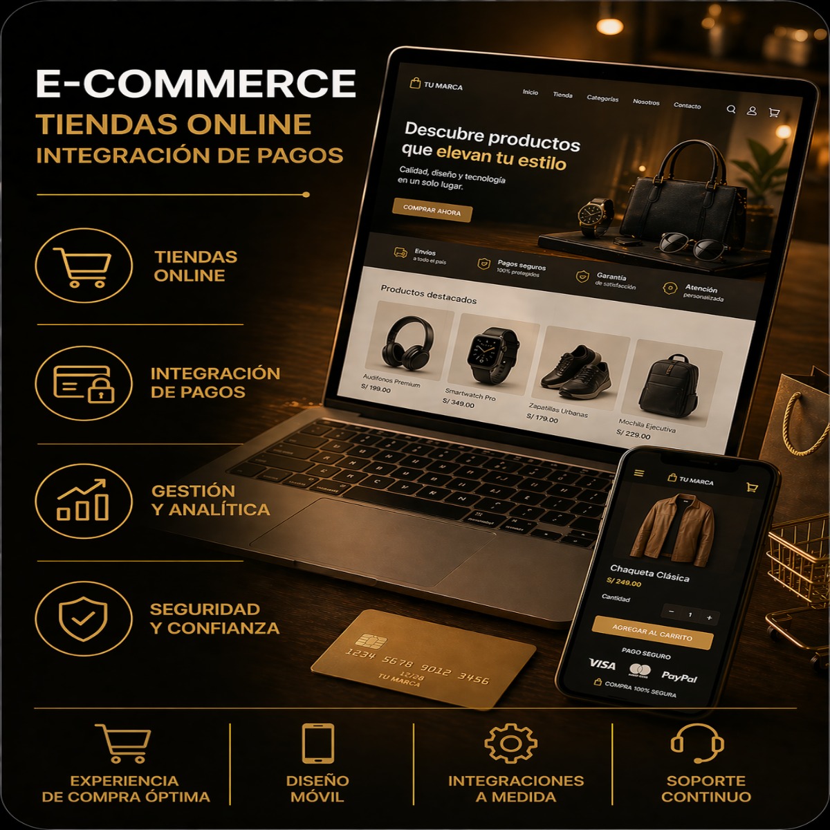 Servicio comercial 2 — Tiendas online y gestión digital