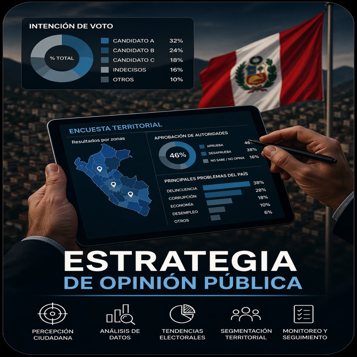 Servicio político 2 — Encuestas e intención de voto