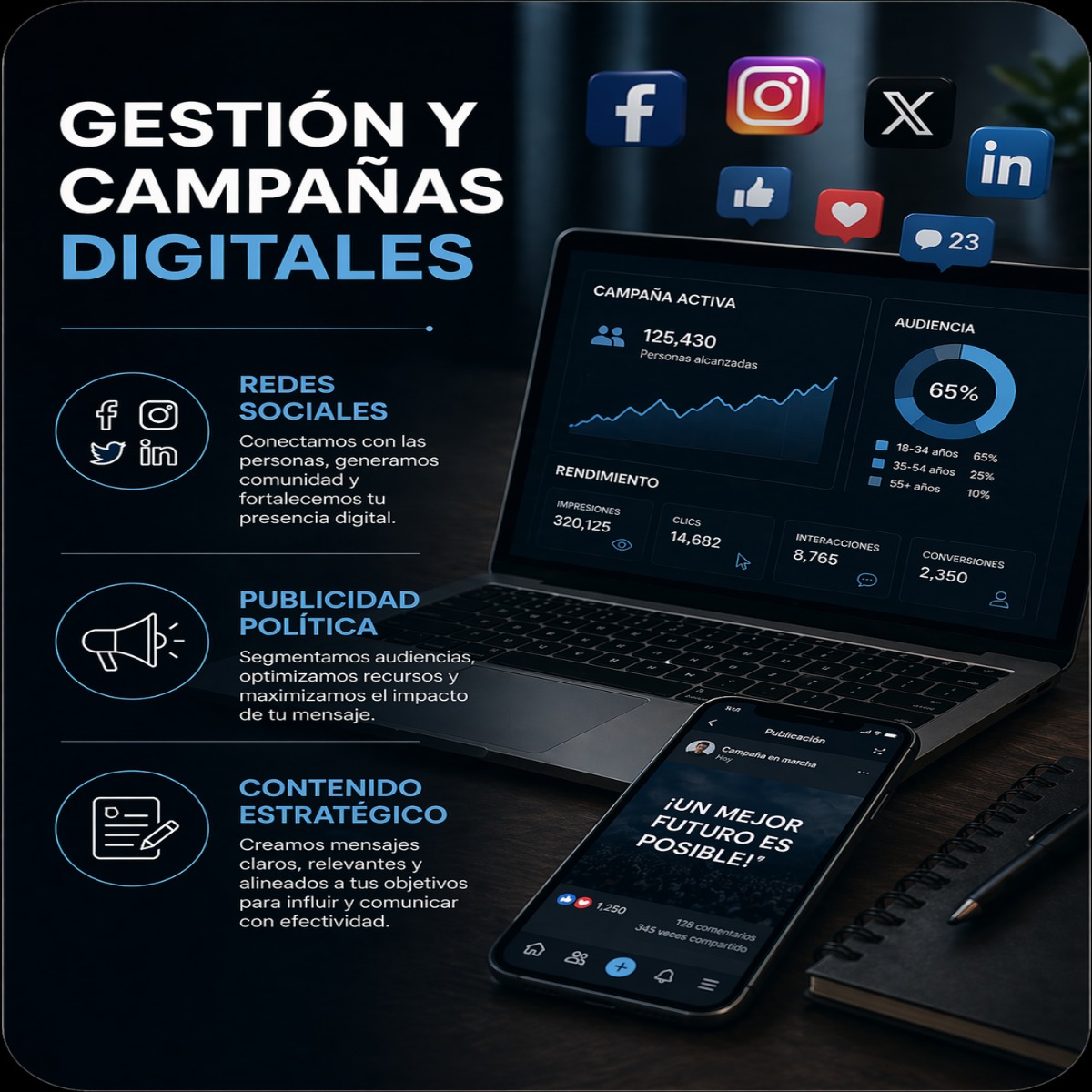 Servicio político 4 — Comunicación digital política